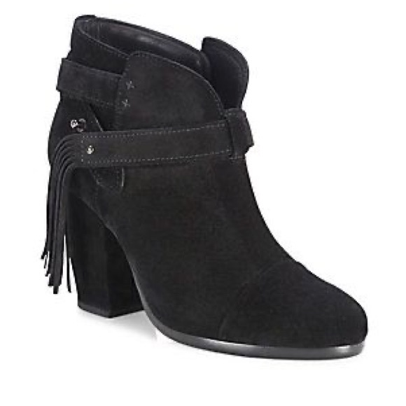 Rag & Bone Harrow Suede Fringe Bootie - Picture 1 of 5